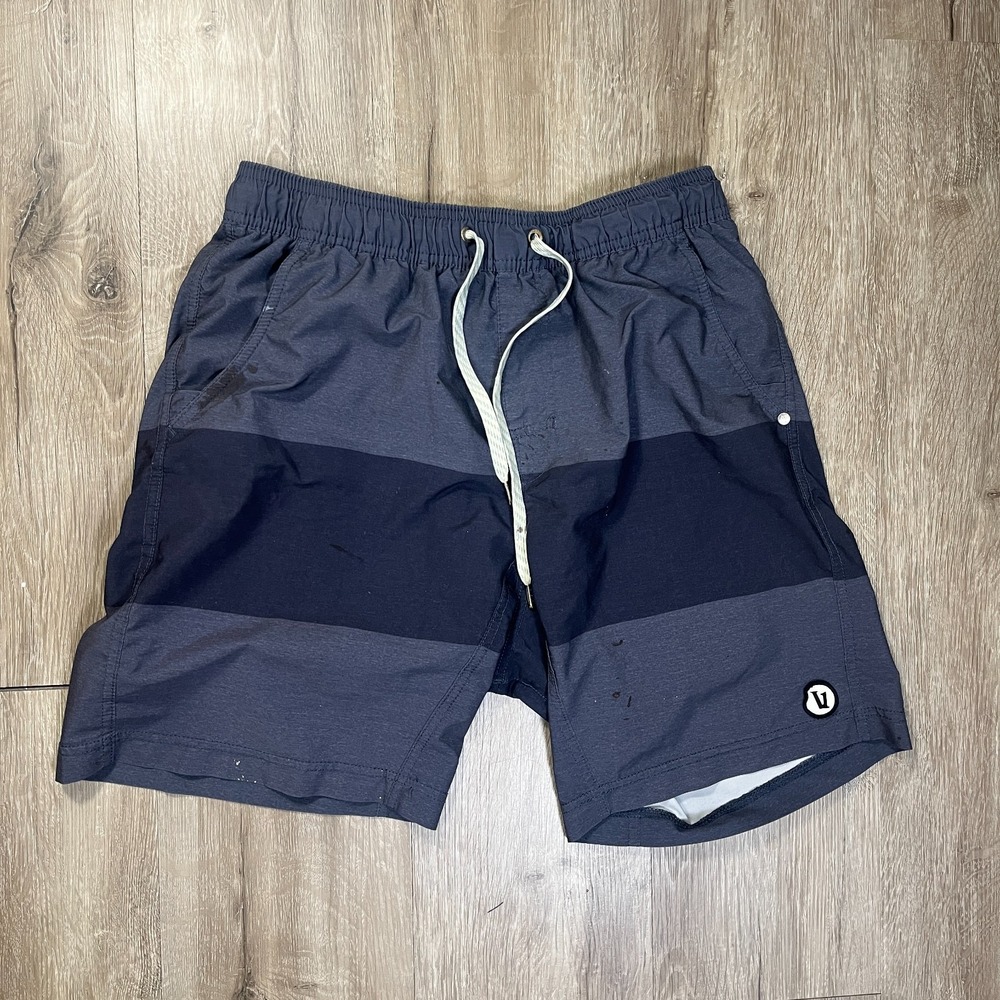 Vuori Men's 8" Shorts Lined Gray Size Medium Active Tech Performance *READ